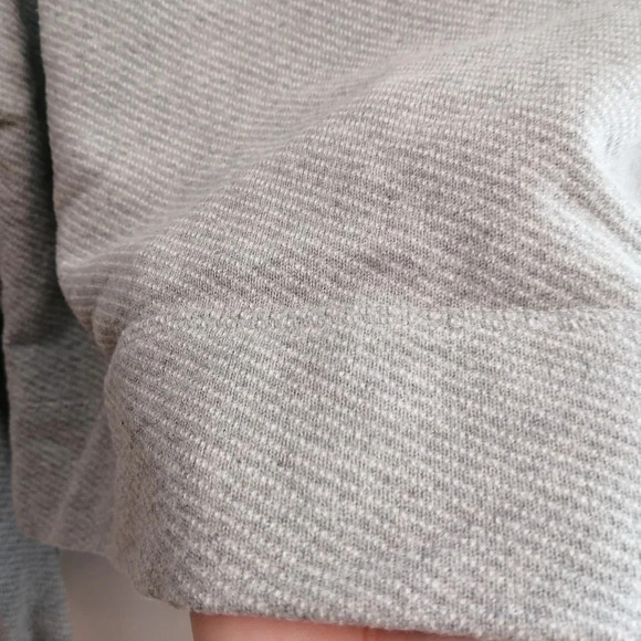 Sweaty Beatty Nestle Up Half Zip Cropped  Pullover Sweatshirt in Gray Marle XS - Picture 9 of 16